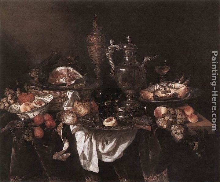 Abraham van Beyeren Banquet Still-Life
